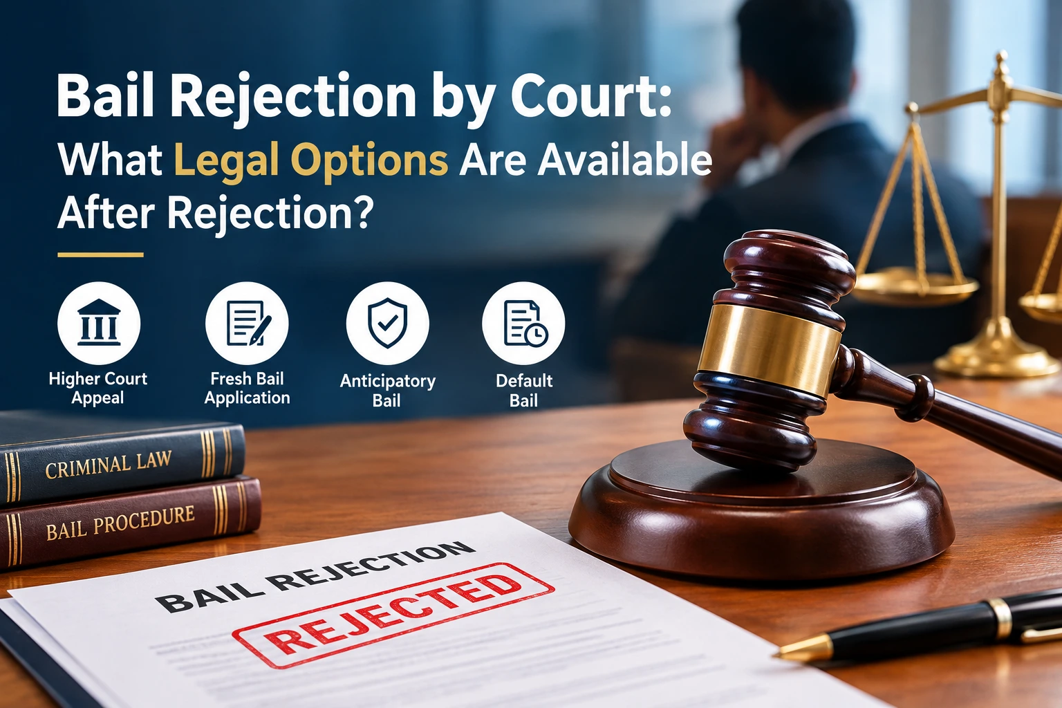 Bail Rejected: How Can an Accused Seek Further Legal Relief?