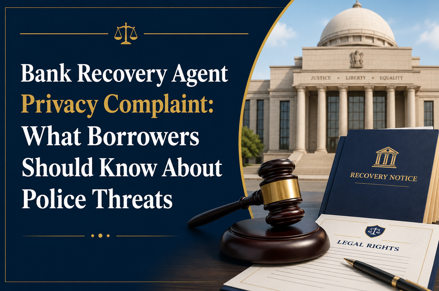 Bank Recovery Agent Privacy Complaint  What Borrowers Should Know About Police Threats