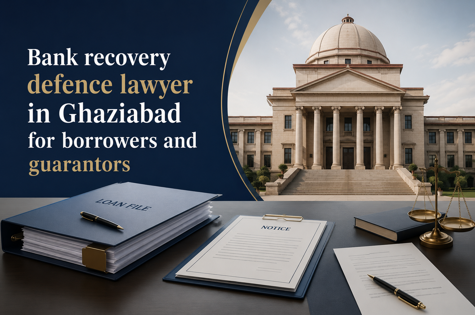 Bank recovery defence lawyer in Ghaziabad for borrowers and guarantors