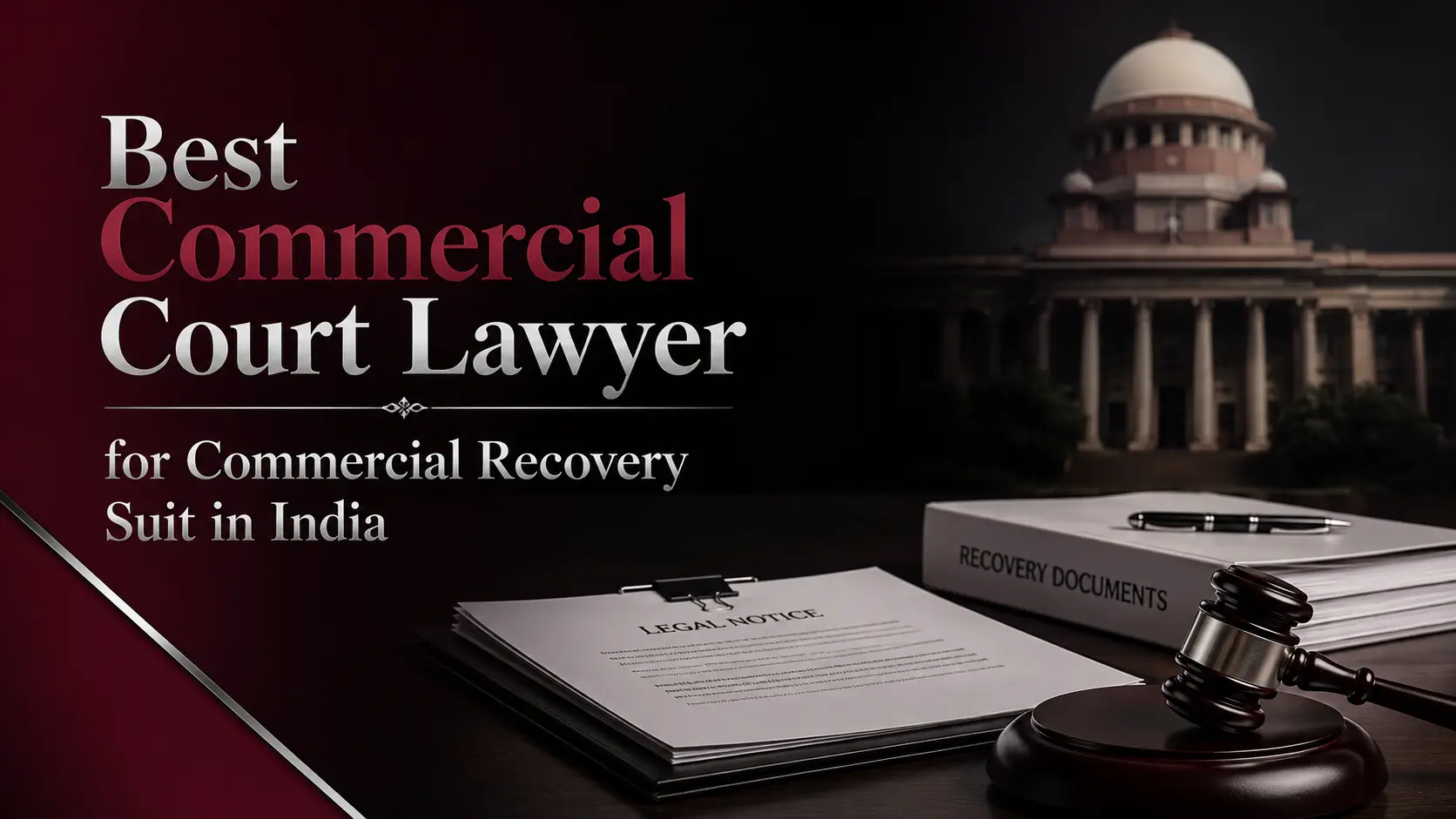 Best commercial court lawyer for commercial recovery suit in India
