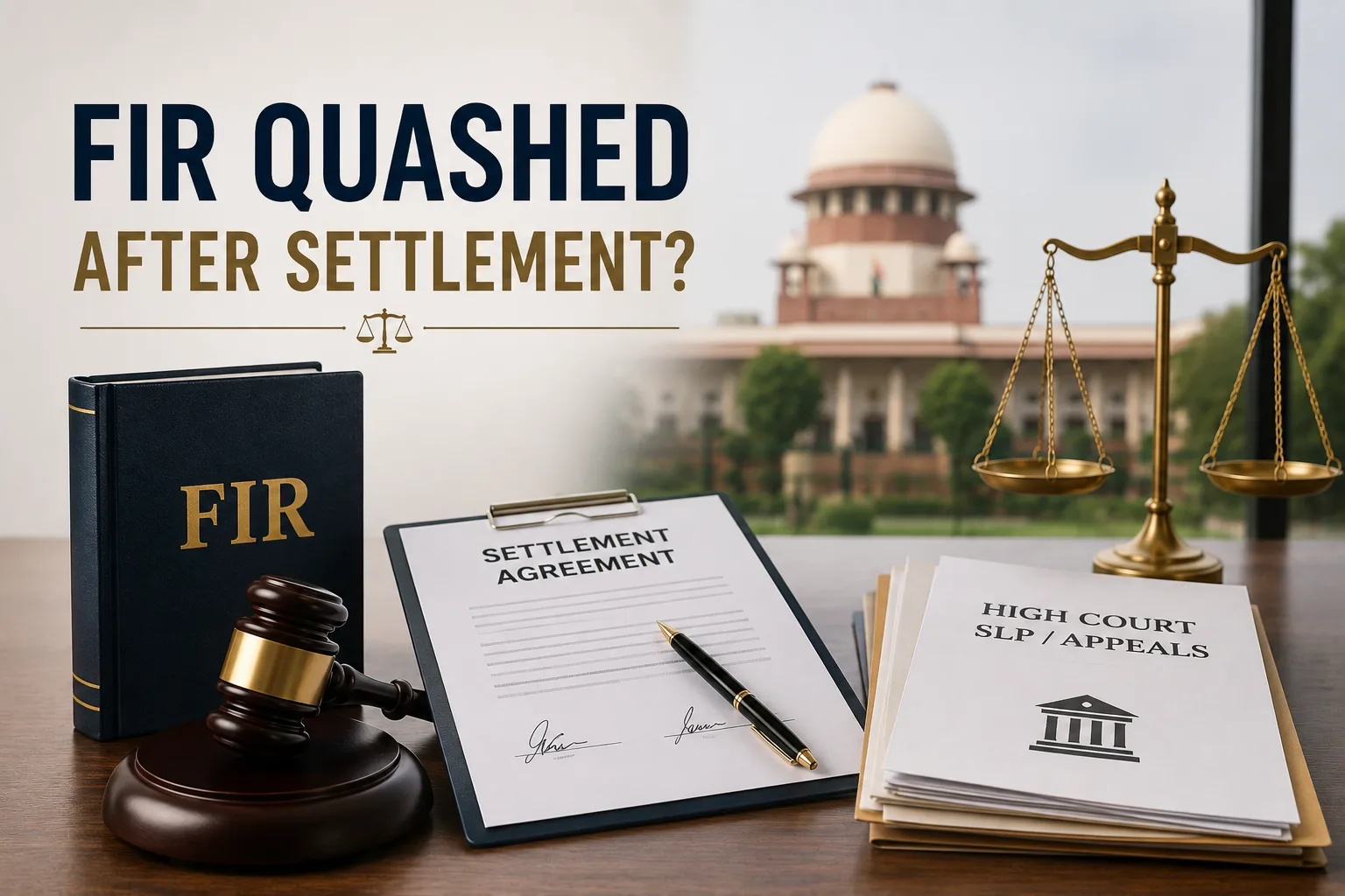 Can an FIR Be Quashed After Settlement in India?