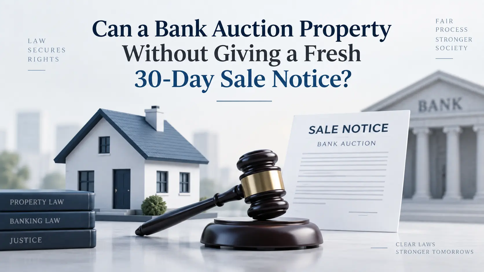 Can Bank Sell My Property in Auction Without Serving Fresh 30 Days Notice?