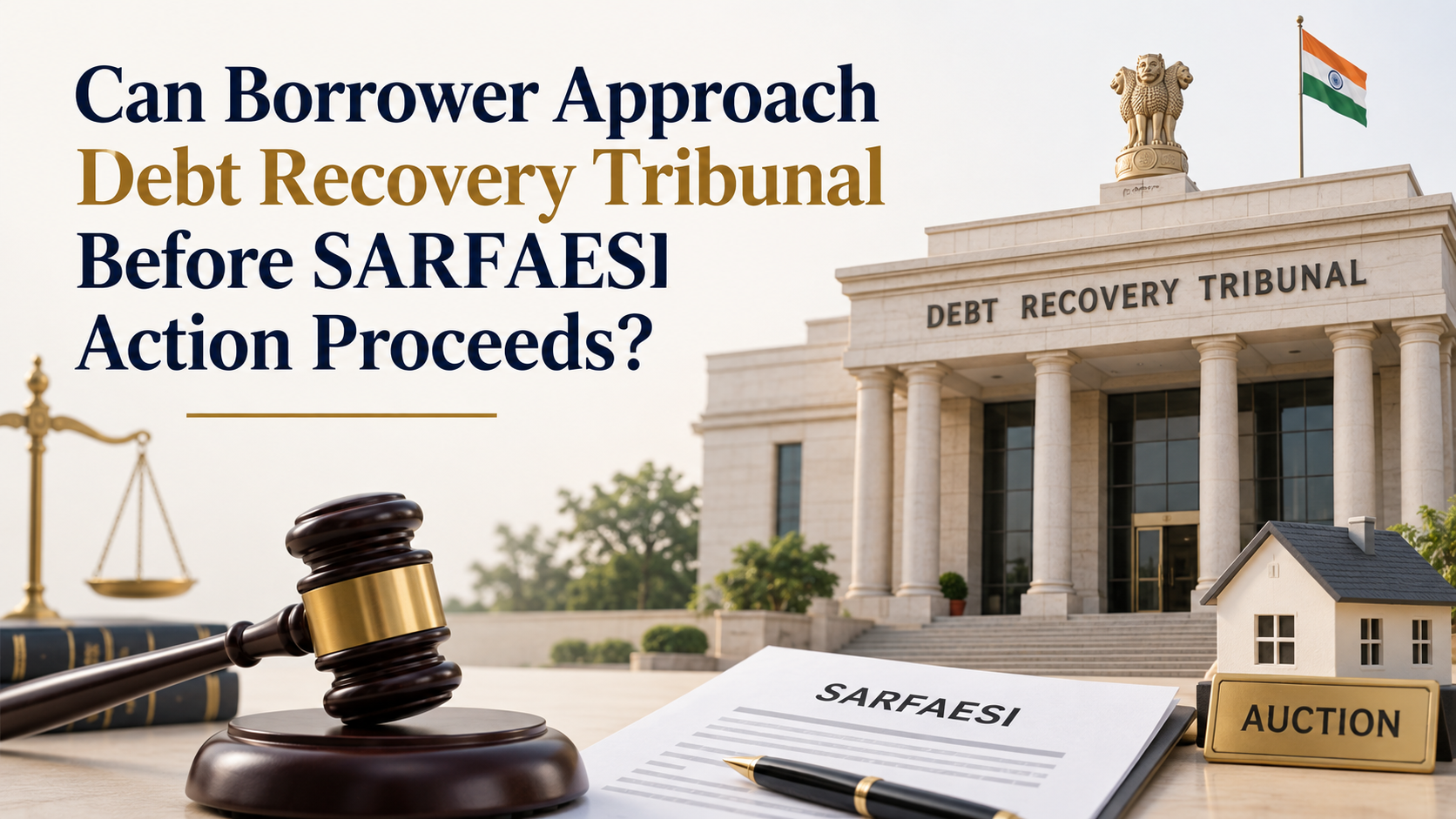 Can borrower approach Debt Recovery Tribunal before SARFAESI action proceeds?