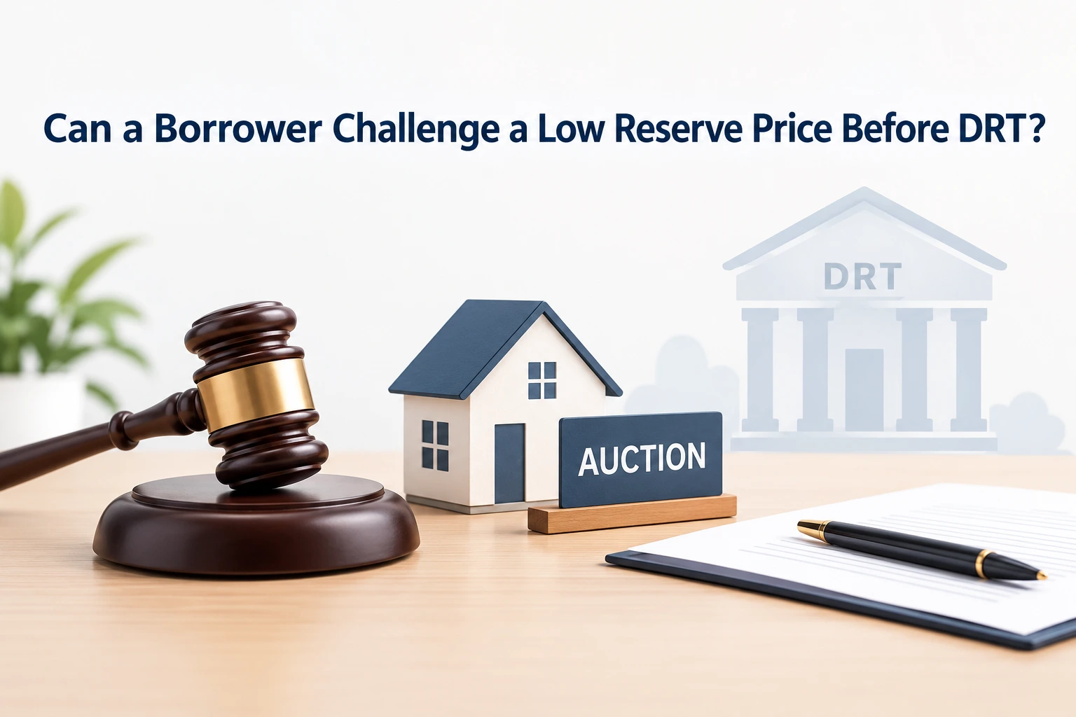 Can borrower object to low Reserve price before DRT ?