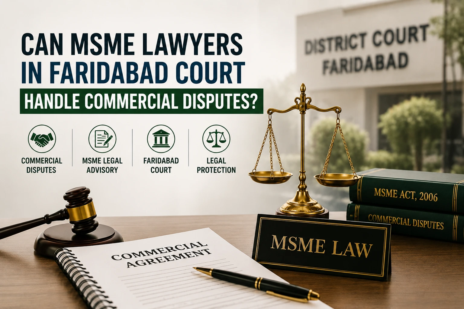Can MSME Lawyers in Faridabad Court Handle Commercial Disputes?