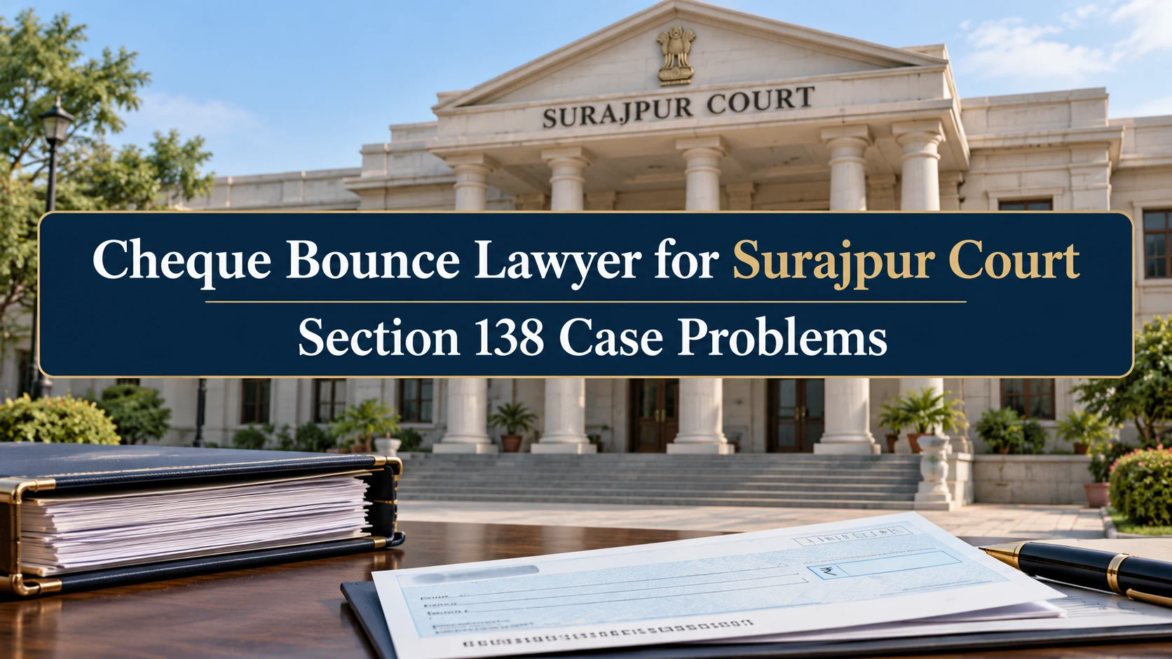 Cheque Bounce Lawyer for Surajpur Court: Problems in a Section 138 Case
