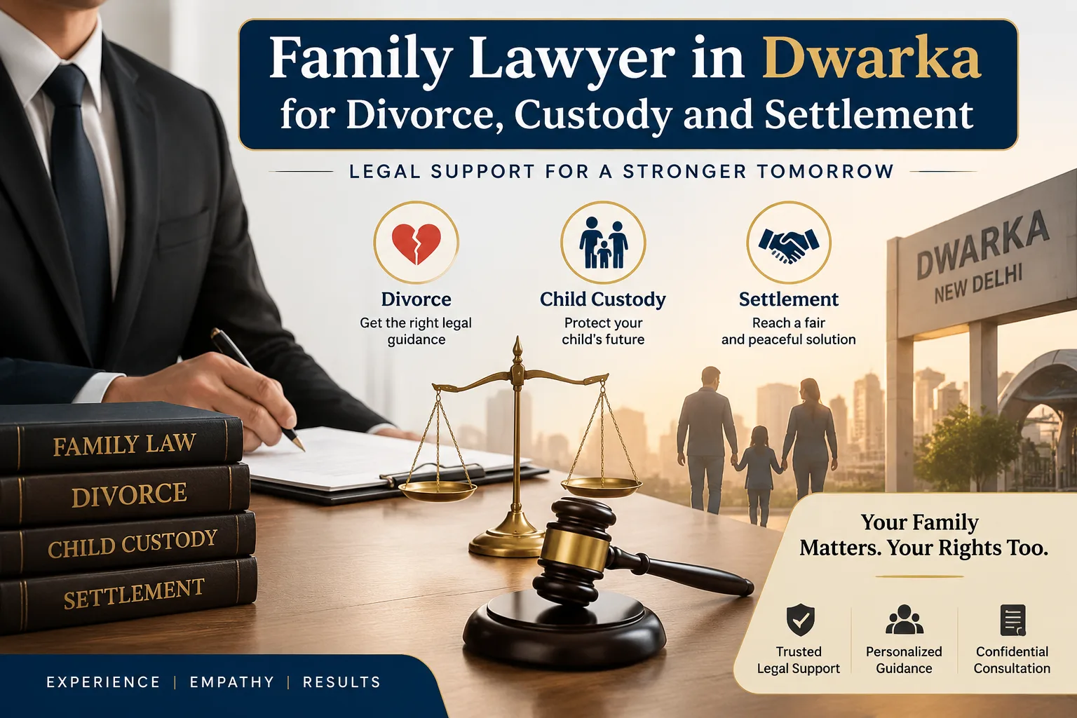 Family Lawyer Dwarka Divorce Child Custody & Settlement
