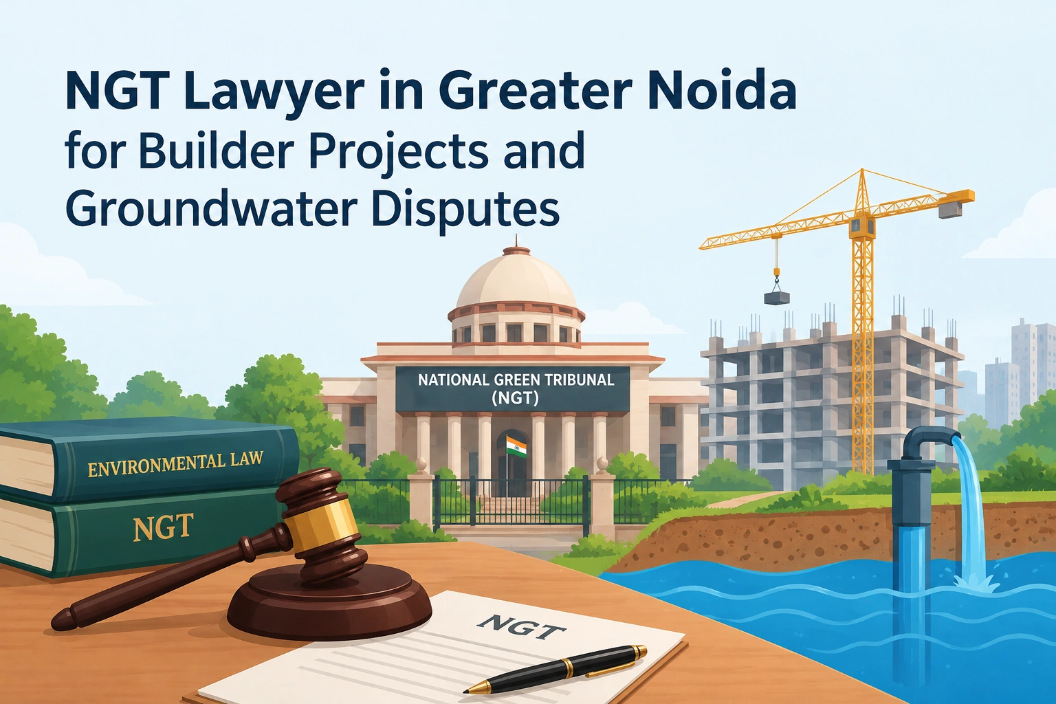 How Can an NGT Lawyer in Greater Noida Help With Builder and Groundwater Disputes?