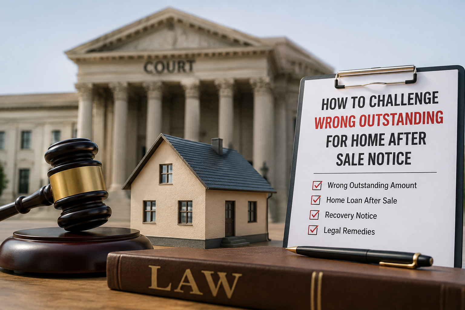 How to Challenge Wrong Outstanding for Home After Sale Notice
