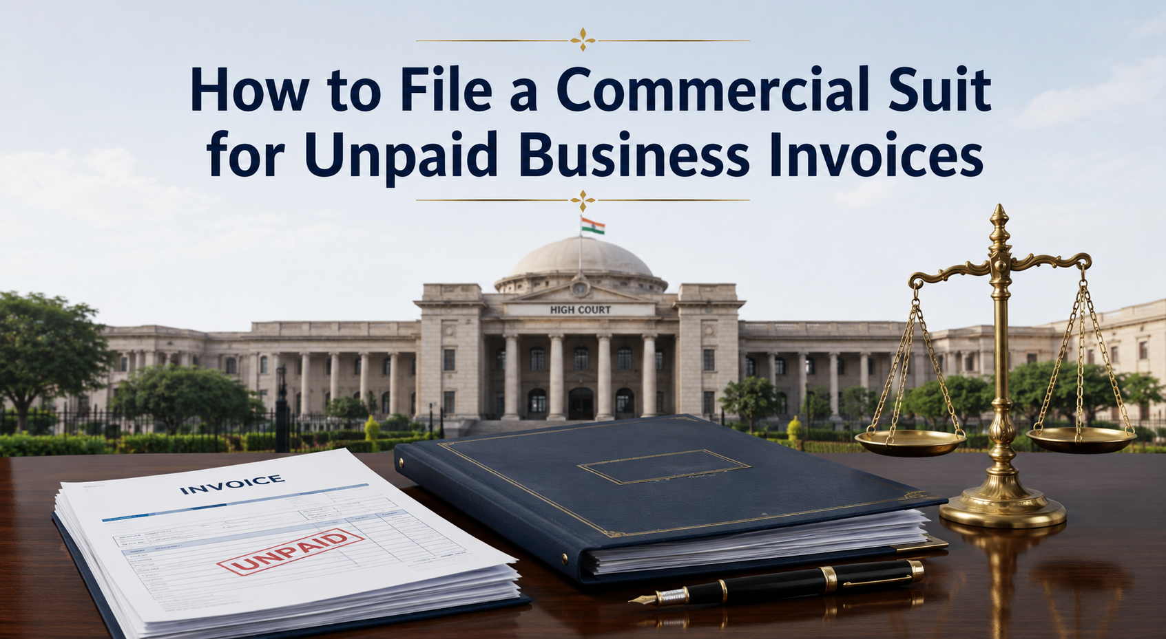 How to File a Commercial Suit for Unpaid Business Invoices