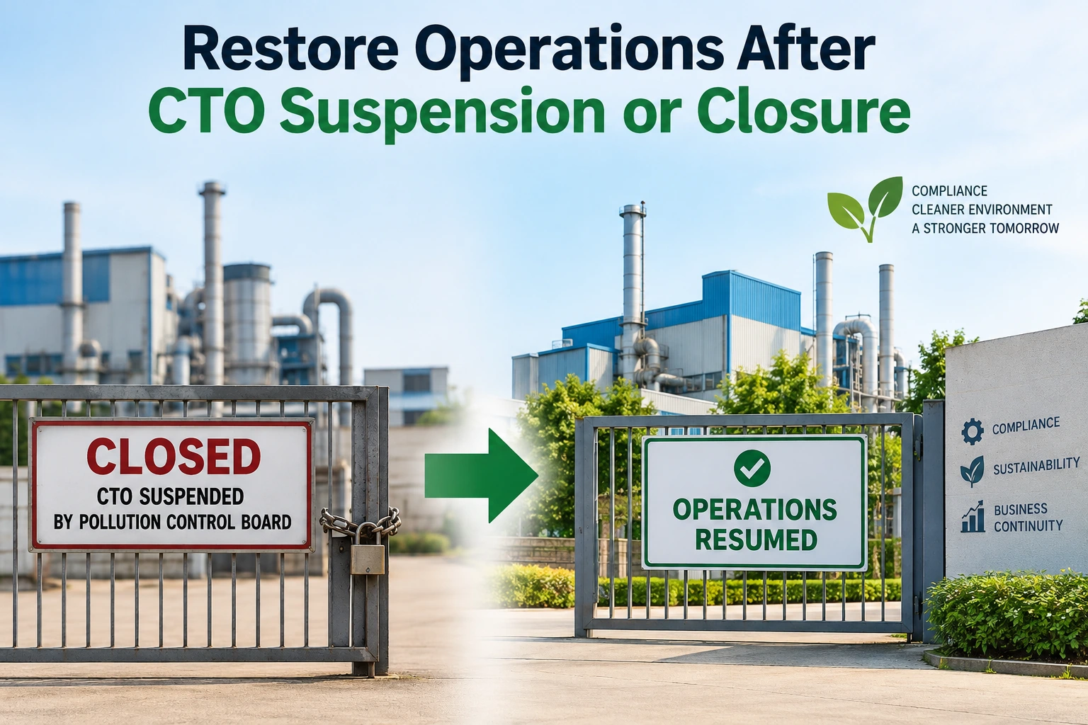 How to Restore Operations After CTO Suspension or Closure Direction ?
