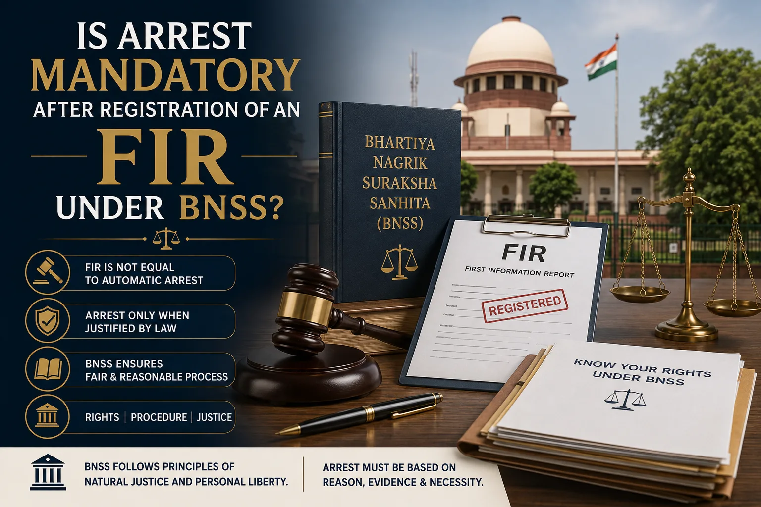 Is Arrest Mandatory After an FIR Under BNSS?
