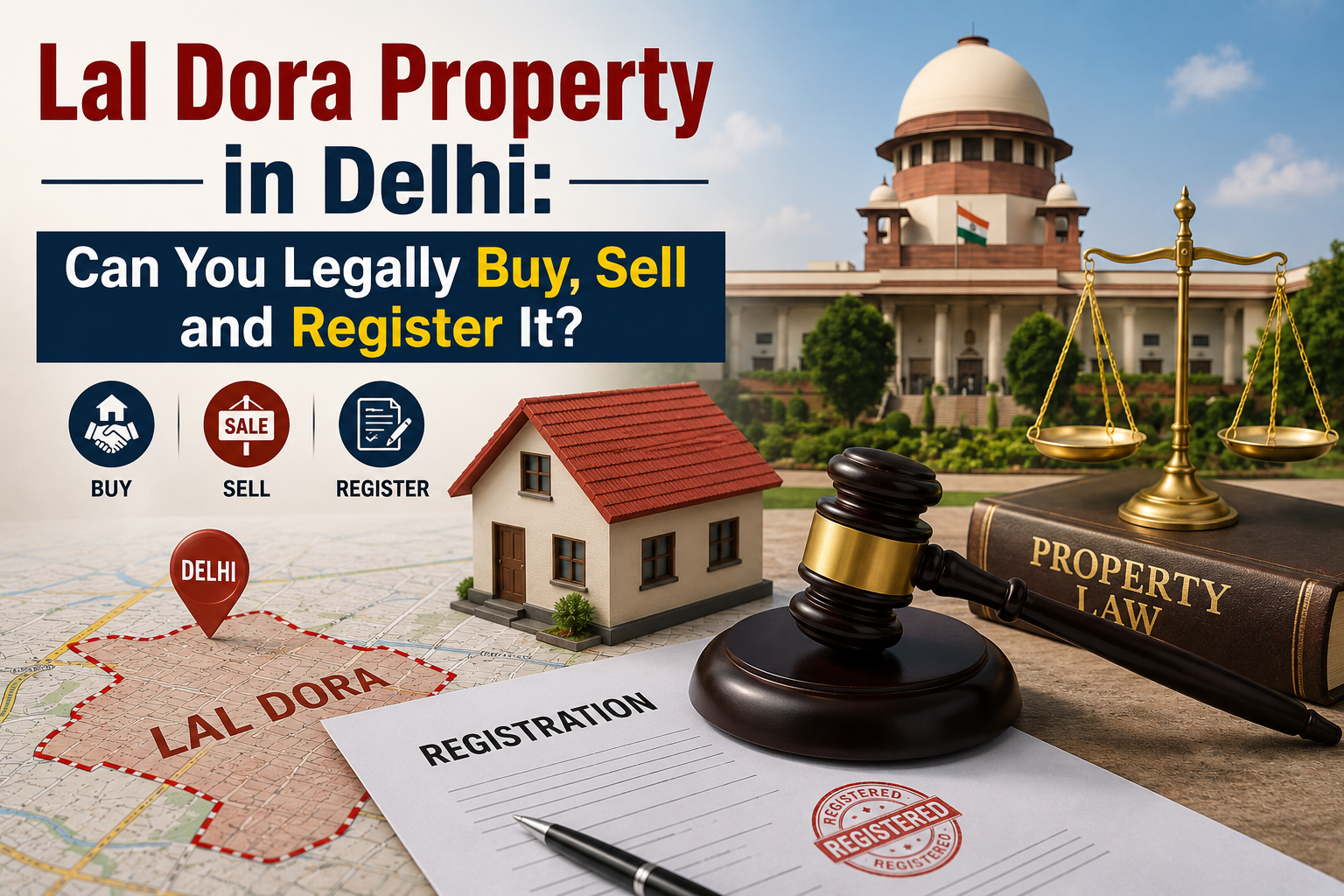 Lal Dora Property in Delhi: Can You Legally Buy, Sell and Register It?