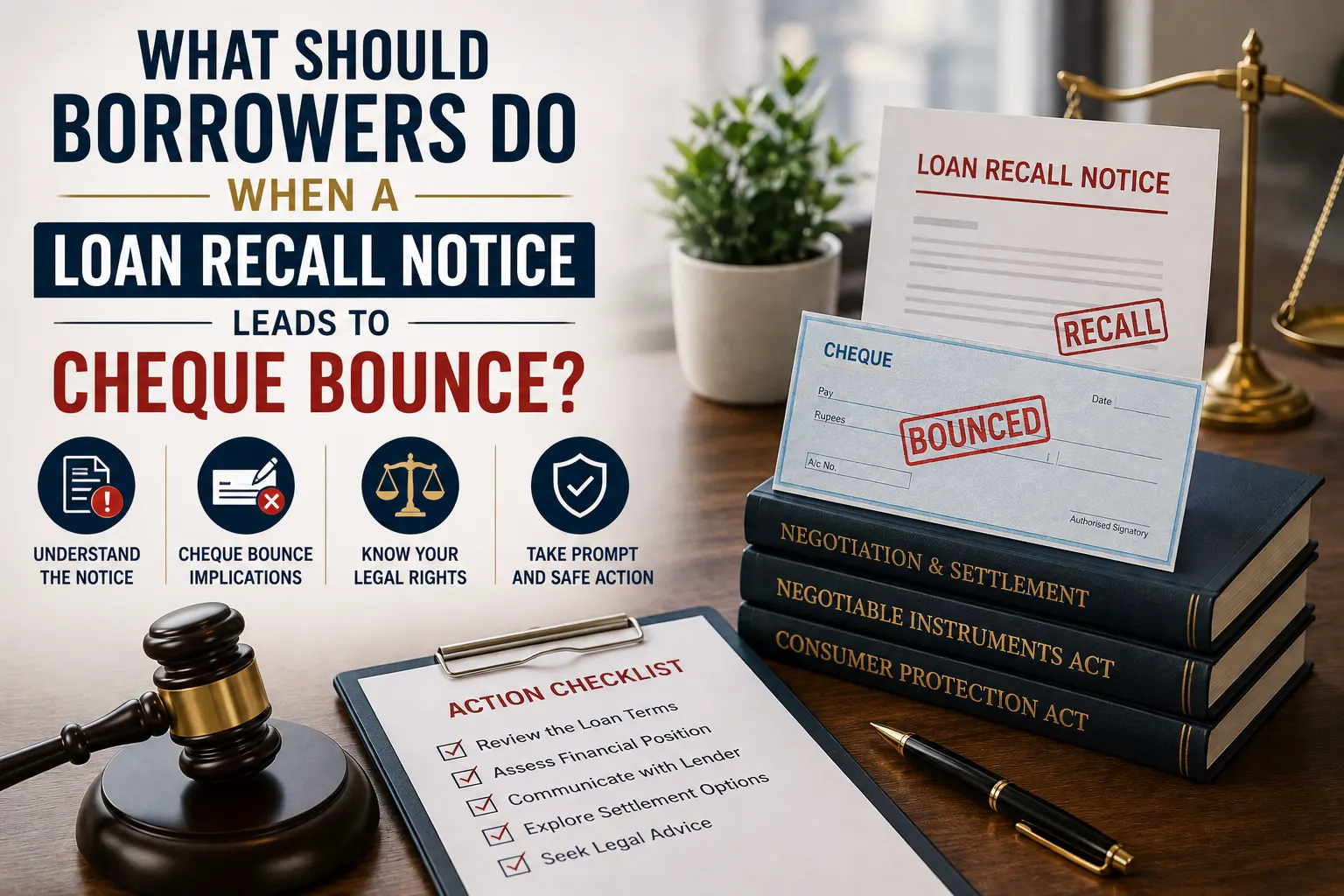 Loan Recall Notice and Cheque Bounce: Borrower Steps