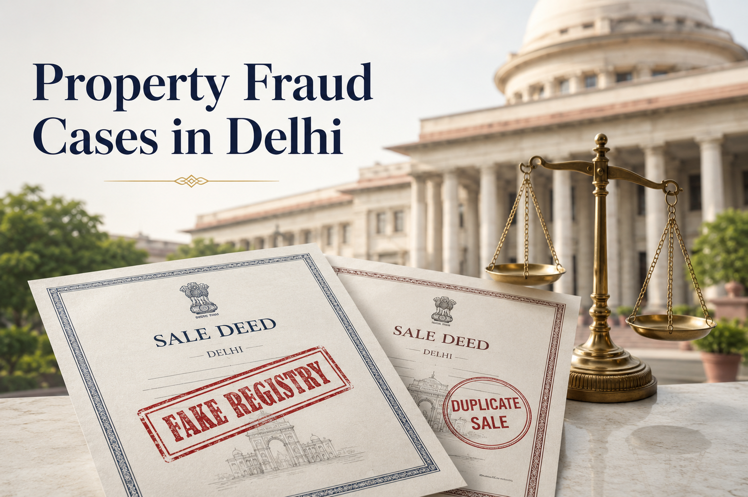 Property Fraud Cases in Delhi: Fake Registry, Double Sale, FIR and Civil Suit Risks