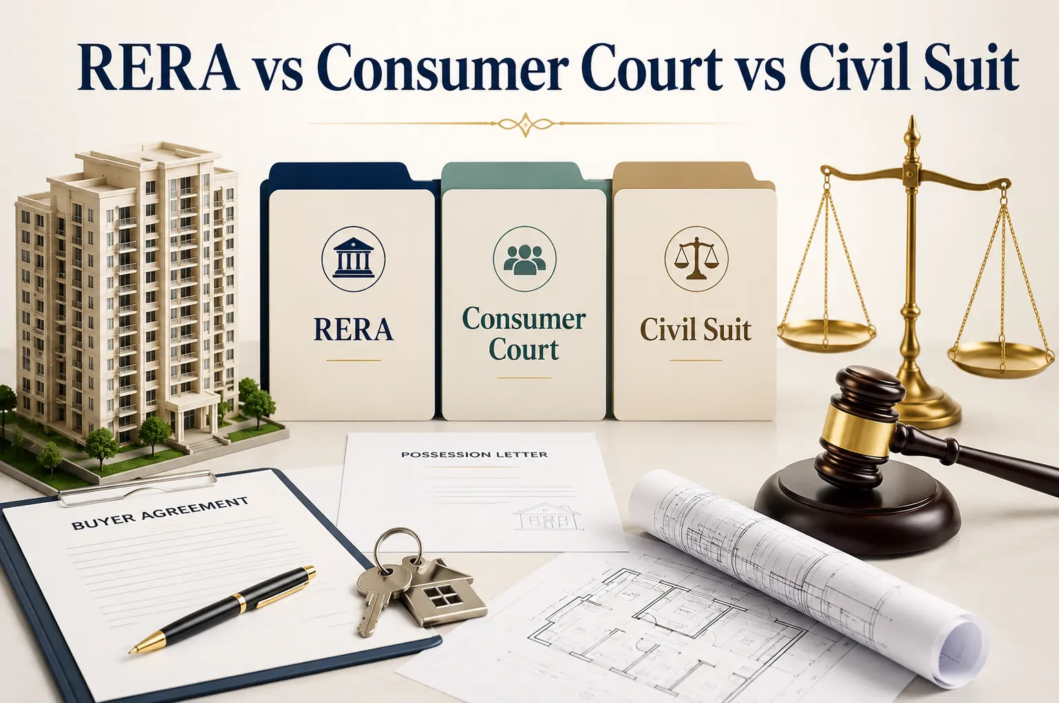 RERA vs Consumer Court vs Civil Suit for Homebuyers