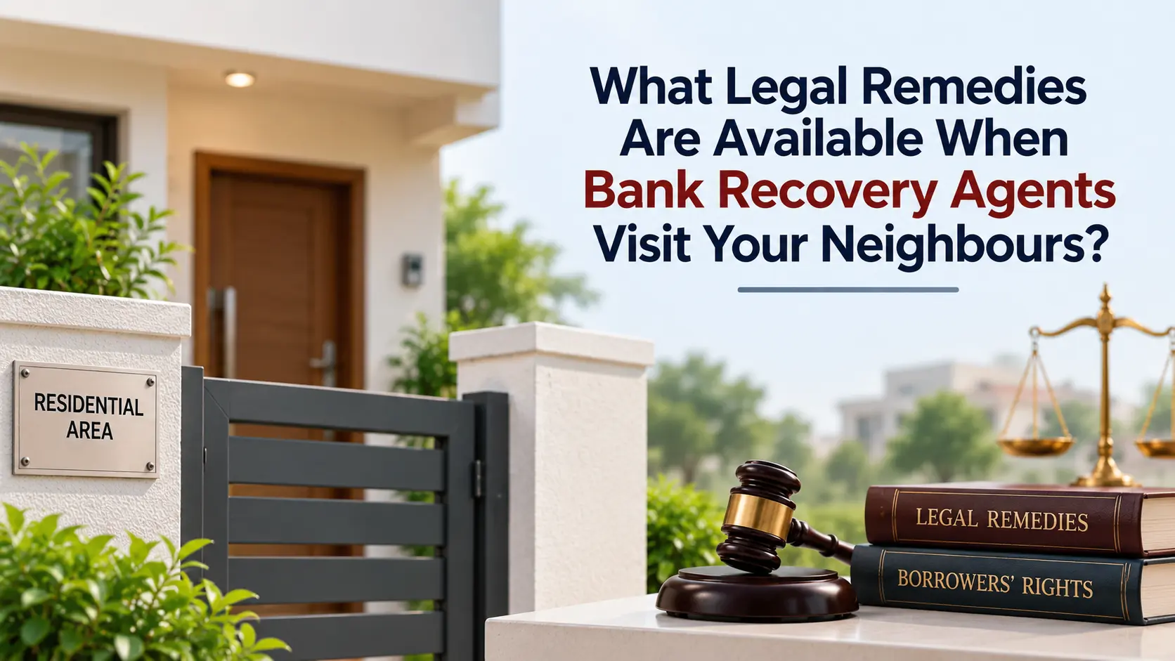 What Legal Remedies Are Available When Bank Recovery Agents Visit Your Neighbours?