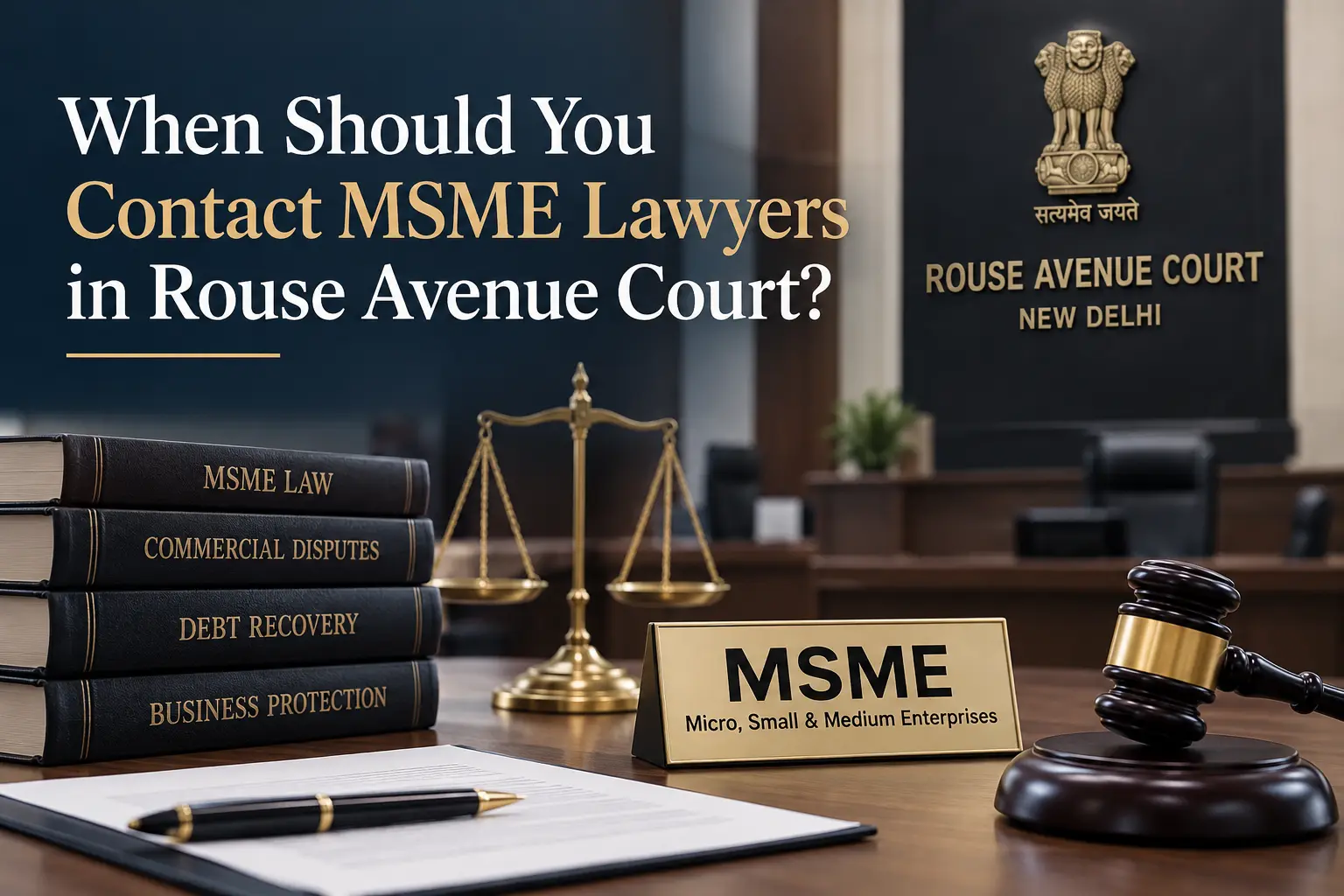 When Should You Contact MSME Lawyers in Rouse Avenue Court?